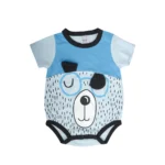 Onesies Unisex Short Sleeves interlock Bodysuit - Pack of 3 (Multicolour) - Image 3