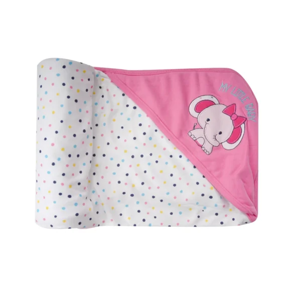 Baby Head Hood wrapper HIGH GSM - Cadillac Pink