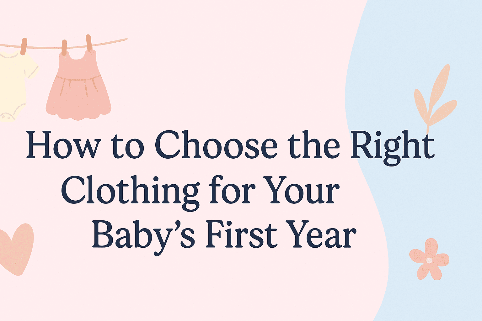 How to Choose the Right Clothing for Your Baby’s First Year