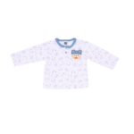 Unisex Baby Cotton Nightwear Set with Cute Bear Patch - Blue - Image 6