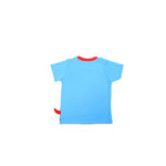 Dinosaur Printed Half Sleeve Top + Shorts Set - Blue & Red - Image 7