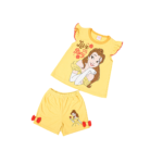Disney Belle Printed Sleeveless Top & Shorts Set - Yellow