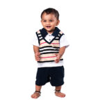 Smart Boys Summer Collar T-Shirt & Shorts Outfit - Image 2
