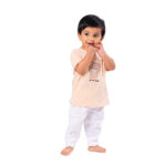 Soft Bamboo Cotton T-Shirt with Full Pajama - Image 2