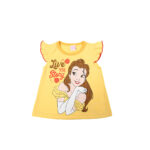 Disney Belle Printed Sleeveless Top & Shorts Set - Yellow - Image 6