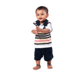 Smart Boys Summer Collar T-Shirt & Shorts Outfit - Image 5