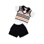 Smart Boys Summer Collar T-Shirt & Shorts Outfit