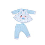 Adorable Frill Top Night Suit Set for Babies – Blue Bunny