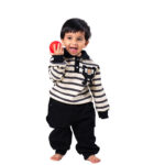 Warm & Soft Winter Sweatshirt with Matching Pajama - Black - Image 2