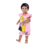 Disney Belle Printed Sleeveless Top & Shorts Set - Pink - Image 4
