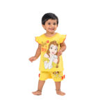 Disney Belle Printed Sleeveless Top & Shorts Set - Yellow - Image 5