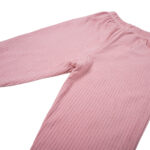 Unisex Baby Cotton Nightwear Set with Cute Bear Patch - Pink - Image 10