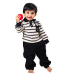 Warm & Soft Winter Sweatshirt with Matching Pajama - Black - Image 3