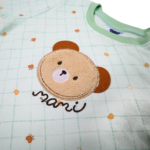 Lightweight Bamboo Cotton T-Shirt & Shorts Nightwear Set - Mint Green - Image 9