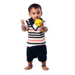 Smart Boys Summer Collar T-Shirt & Shorts Outfit - Image 3