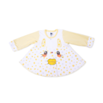Adorable Frill Top Night Suit Set for Babies – Yellow Chick - Image 6