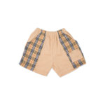 Trendy Boys Cotton T-Shirt + Plaid Panel Shorts Outfit - Image 7