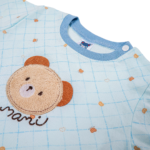 Lightweight Bamboo Cotton T-Shirt & Shorts Nightwear Set - Pastel Blue - Image 9