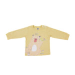 Premium Bamboo Cotton Full Sleeves Top & Full Pajama Set – Cute Animal Print - Warm Yellow - Image 6