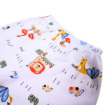 Premium Bamboo Cotton Full Sleeves Top & Full Pajama Set – Cute Animal Print - Pastel Pink - Image 9