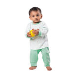 Premium Bamboo Cotton Nightwear Set with Cute Koala Patch - Fresh Mint Green - Image 4