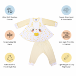 Adorable Frill Top Night Suit Set for Babies – Yellow Chick - Image 10
