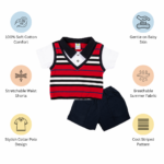 Premium Cotton Collar T-Shirt with Comfy Shorts - Image 10