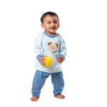 Premium Bamboo Cotton Nightwear Set with Cute Koala Patch - Pastel Blue - Image 2