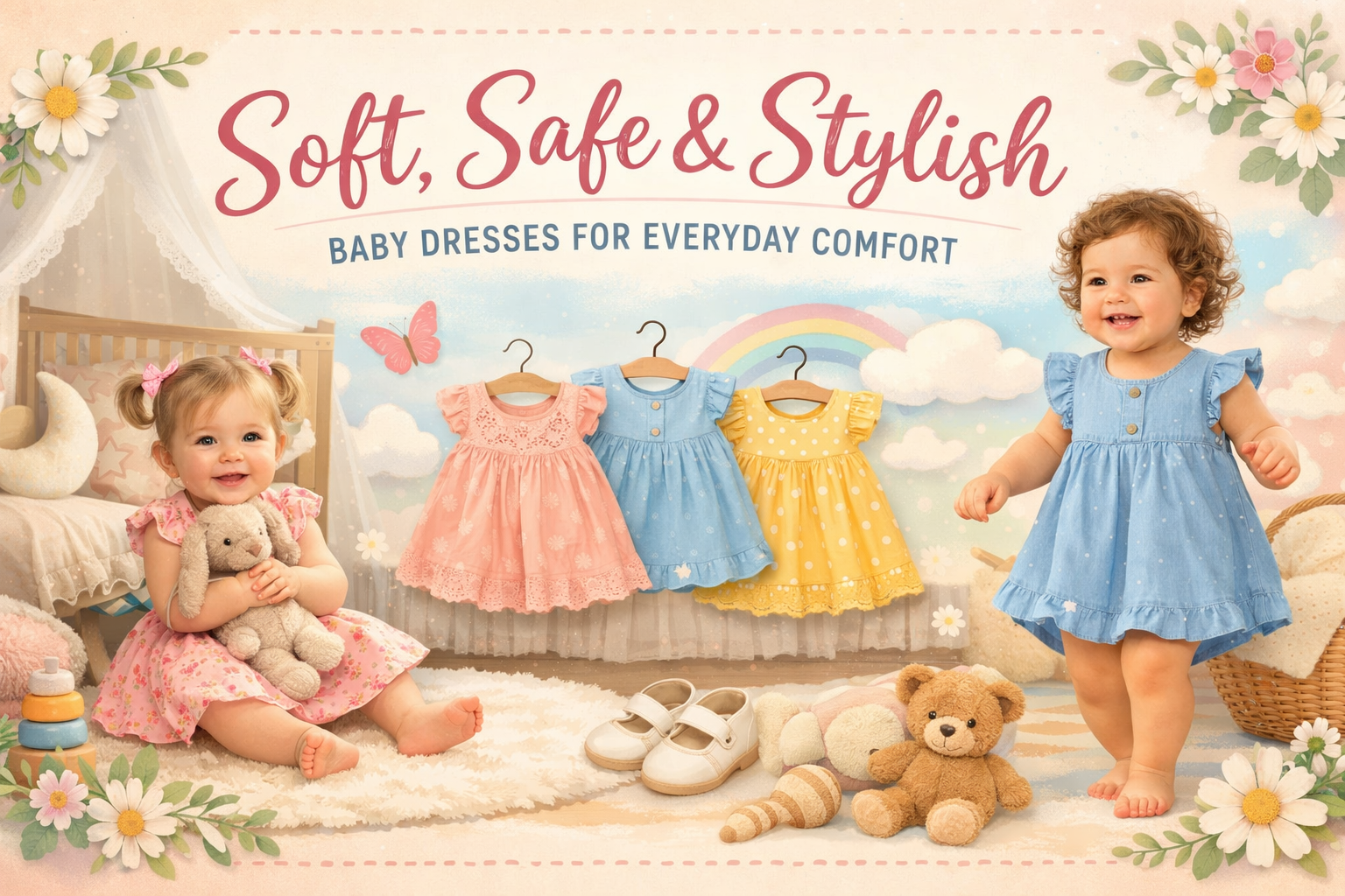Soft, Safe & Stylish Baby Dresses for Everyday Comfort